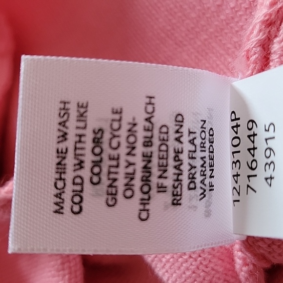 J.Jill Roundneck Cardigan Rose Petal Pink Size Small NWT - Picture 13 of 14